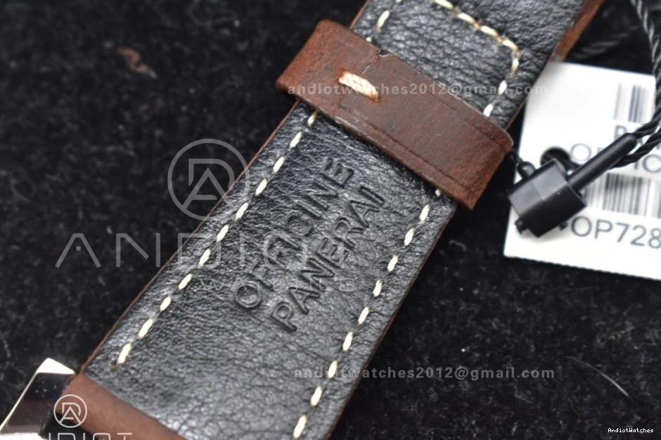 Luminor Strap Brown Edition Asso on Best White Due Dial Bold VSF 977 PAM1046 AXXXIV 0714
